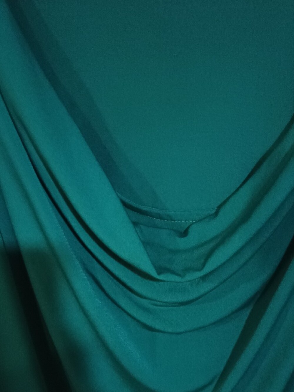 Lane Bryant Teal Cowl Neck Short Sleeve Blouse - Picture 5 of 9